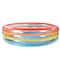 Pool Central® 6ft. Inflatable Multicolor 3 Ring Transparent Swimming Pool